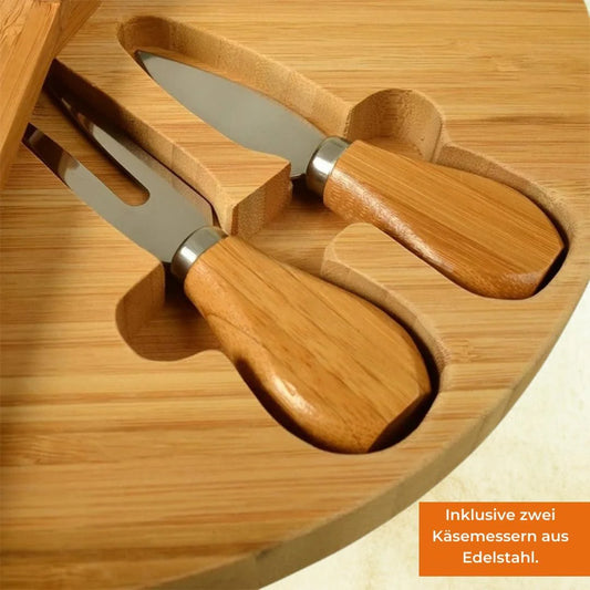 Round Wood Rotating Serving Plate
