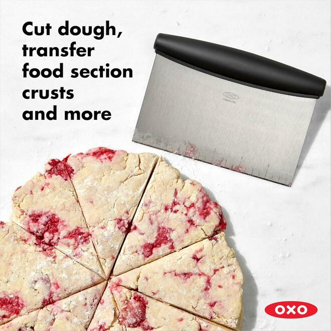 Good Grips Stainless Steel Blade Pastry Scraper, 6"