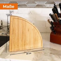 Round Wood Rotating Serving Plate image